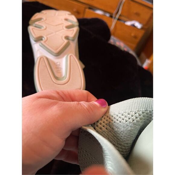 Ryka Womens Light Green Fabric Knit Margo Toe Ring Slip On Sandal Size 7 - Picture 3 of 14